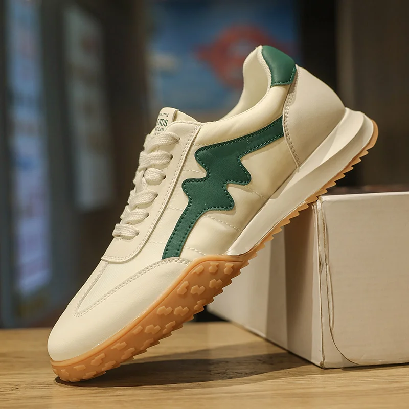 Men's Men's Shoes 2025 Spring New Breathable 100 Fashion Vintage Shoes Wear-resistant Increase Non-slip Street Casual Shoes